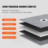 Shower Curb Kit, 72"x72" Shower Pan Kit with 6.3" Central Drain, Lightweight EPS Shower Installation Kits with 2 Waterproof Cloths